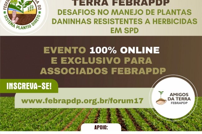 Desafio da resistência a herbicidas é tema de Web Fórum no dia 25