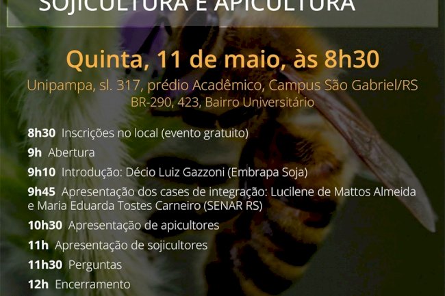 Workshop debate convivência entre apicultura e sojicultora