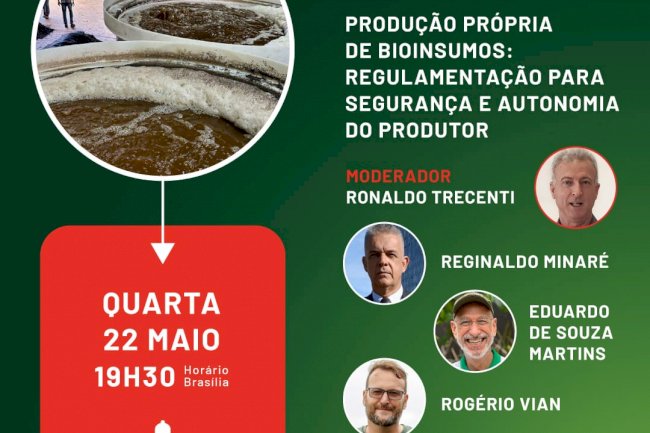 Produção própria de bioinsumos é tema da Live ILPF nesta quarta-feira