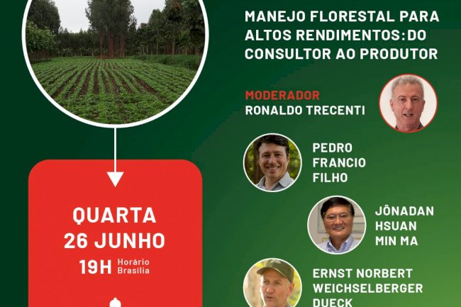 Live: Manejo Florestal para Altos Rendimentos, em especial, na Integração Lavoura-Pecuária-Floresta (ILPF)