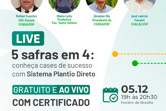 5 safras em 4: conheça cases de sucesso com Sistema Plantio Direto