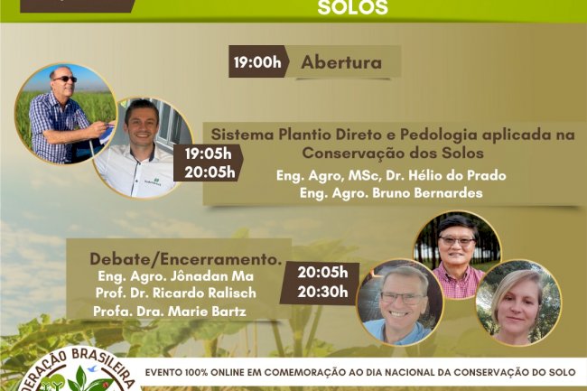 Evento online destaca conservação do solo como pilar da agricultura sustentável