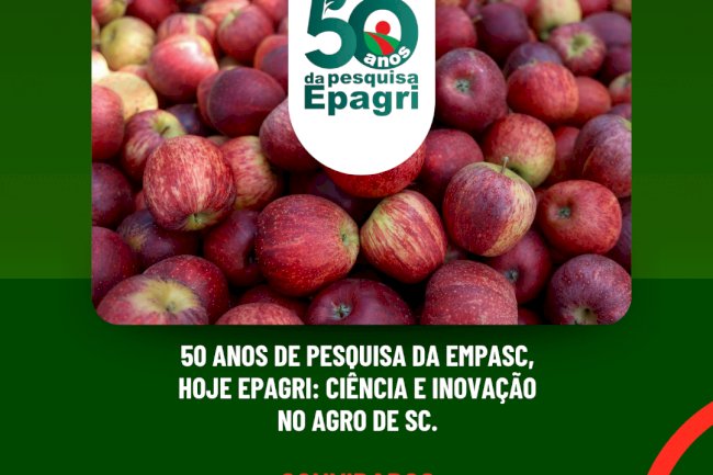 "5 décadas da Pesquisa Epagri" é o tema da Live ILPF desta quarta