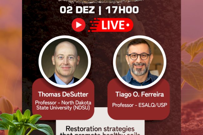 Evento reúne especialistas internacionais para discutir estratégias de restauração de solos