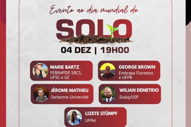 Live de lançamento do Manual de Biologia do Solo