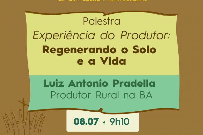 Experiência do Produtor: inovação em consórcios de culturas para regeneração do solo
