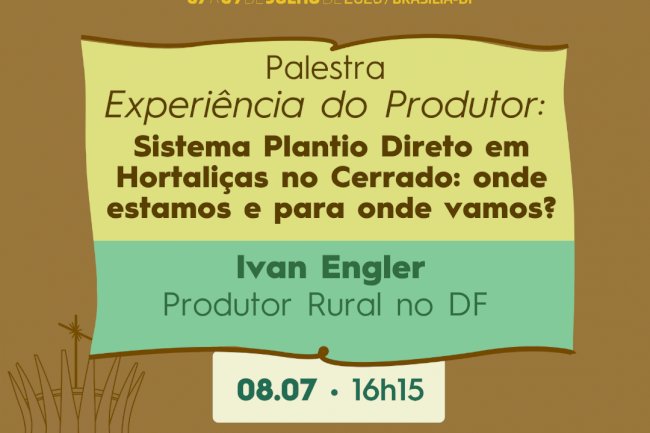 Sistema Plantio Direto em hortaliças no Cerrado