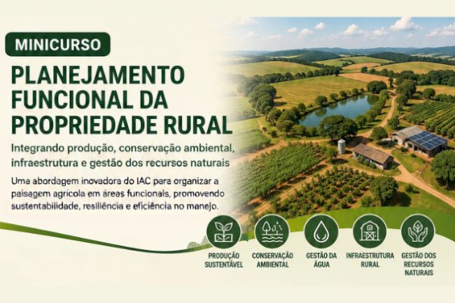 Minicurso no IAC aborda propriedade como um sistema vivo