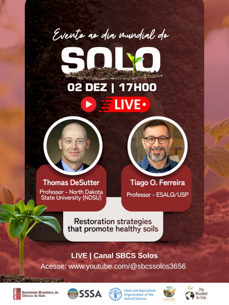 Evento reúne especialistas internacionais para discutir estratégias de restauração de solos