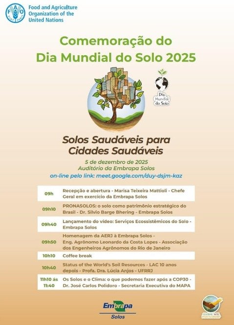 Embrapa Solos promove evento para celebrar Dia Mundial do Solo