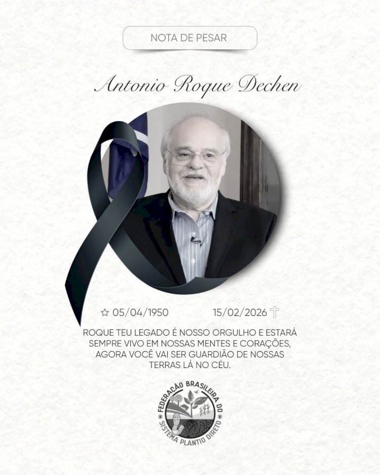 Neste dia 15 de fevereiro de 2026 nosso amigo Antonio Roque Dechen nos deixou