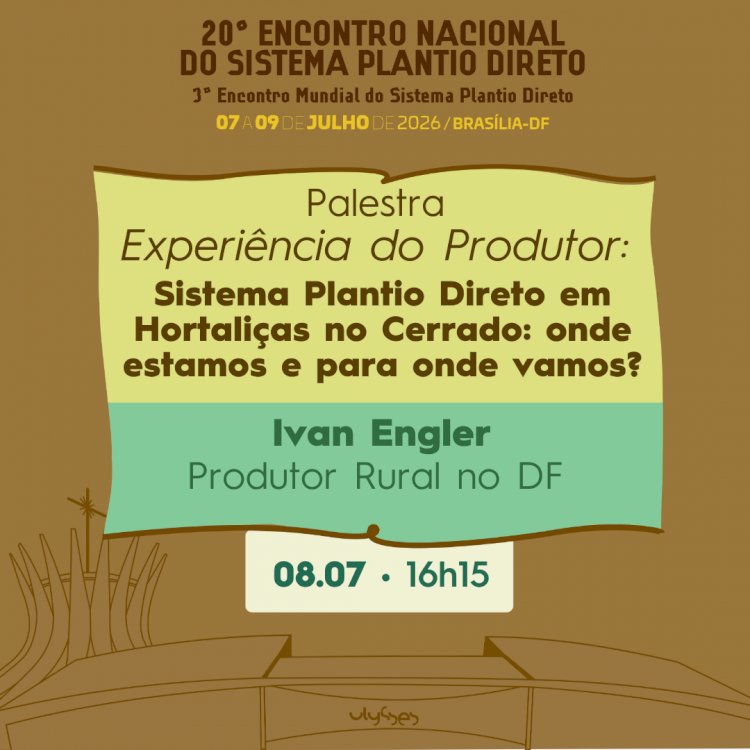 Sistema Plantio Direto em hortaliças no Cerrado